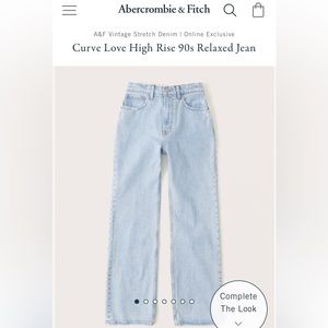 Abercrombie 90’s Relaxed Jean - Curve Love